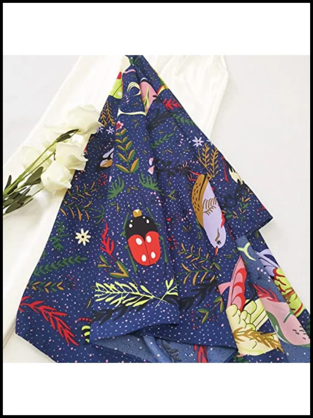Silk Like Satin Large Hair Scarf 35